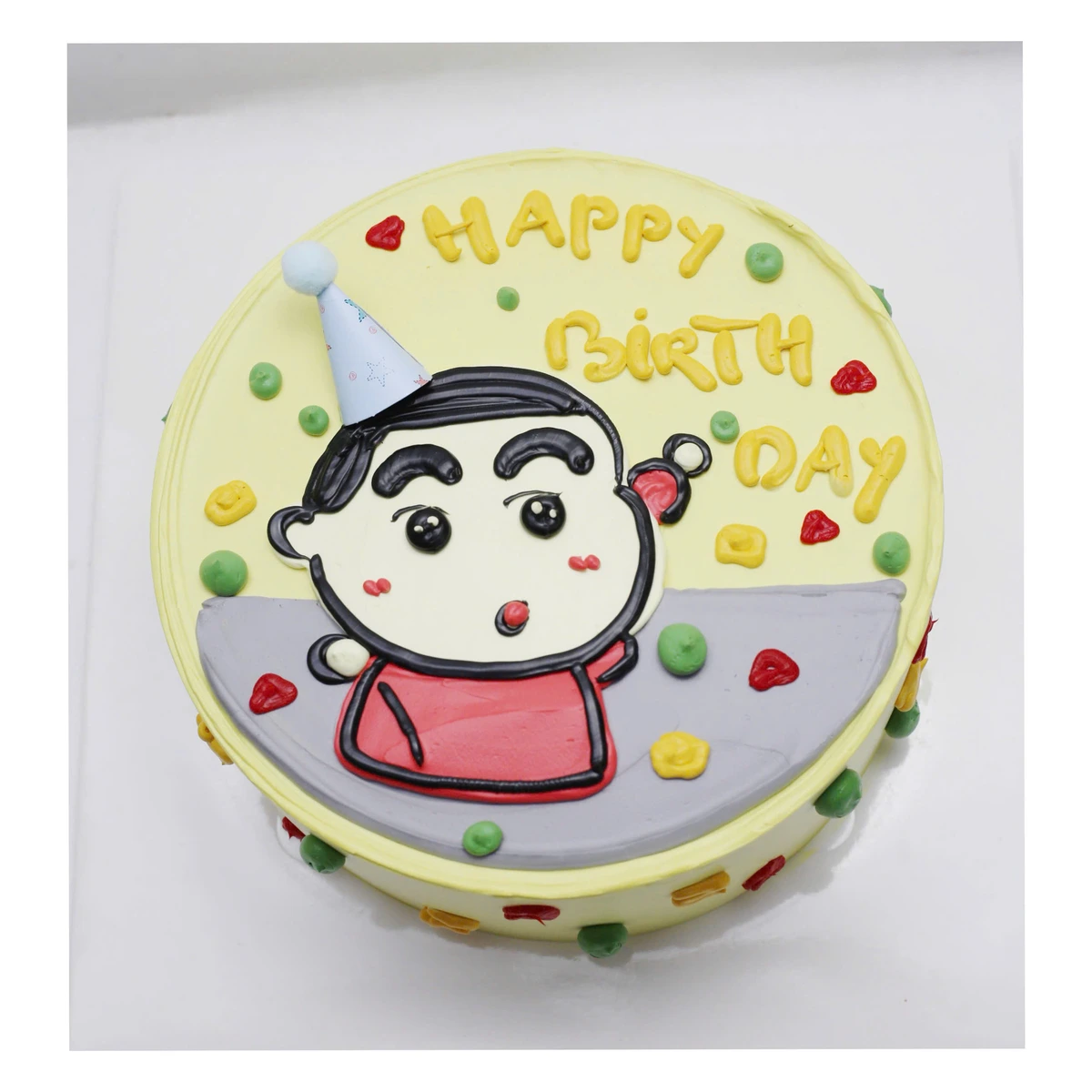 Bánh kem vẽ hình Shin cậu bé bút chì