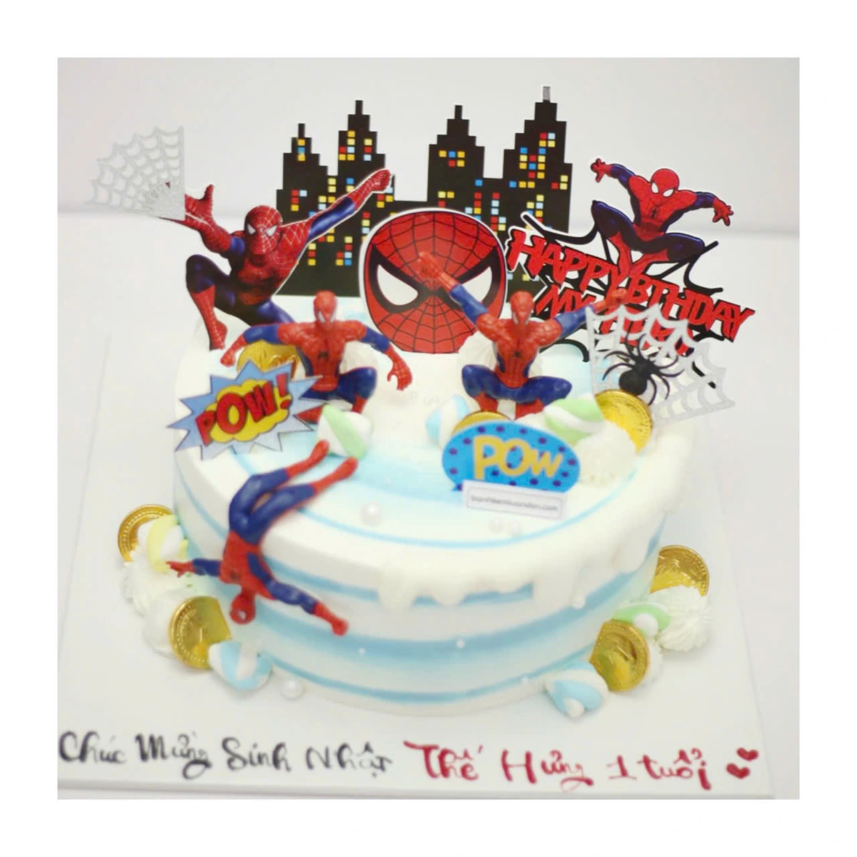 Bánh kem Spider-Man siêu anh hùng nhện đỏ