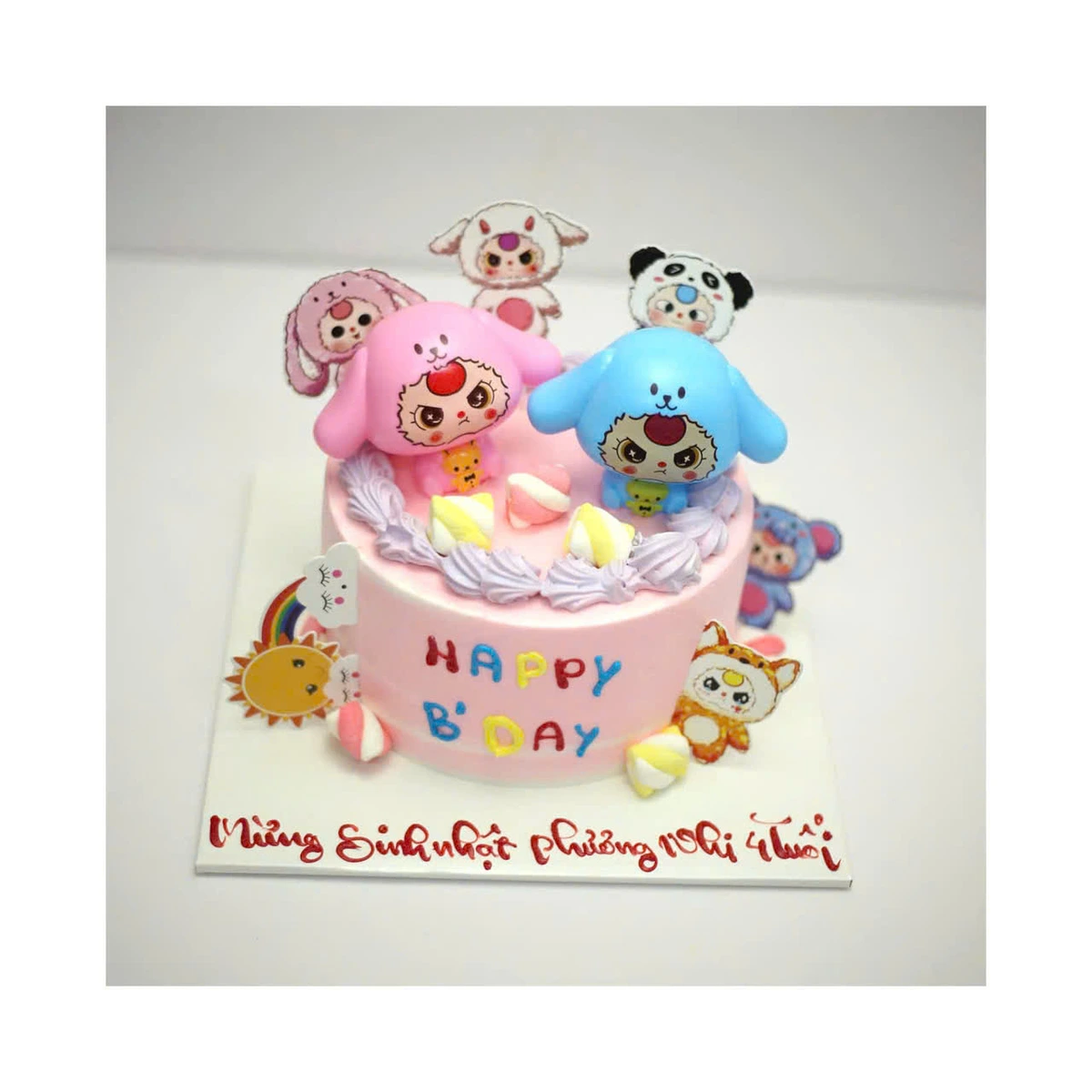 Bánh kem trang trí mô hình Baby Three đáng yêu