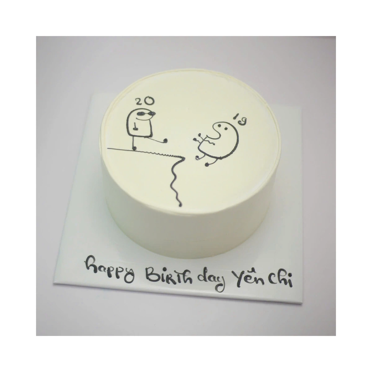 Bánh bento vẽ hình người que vui nhộn