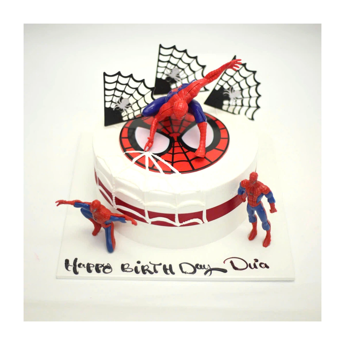 Bánh kem siêu anh hùng Spiderman nhện đen